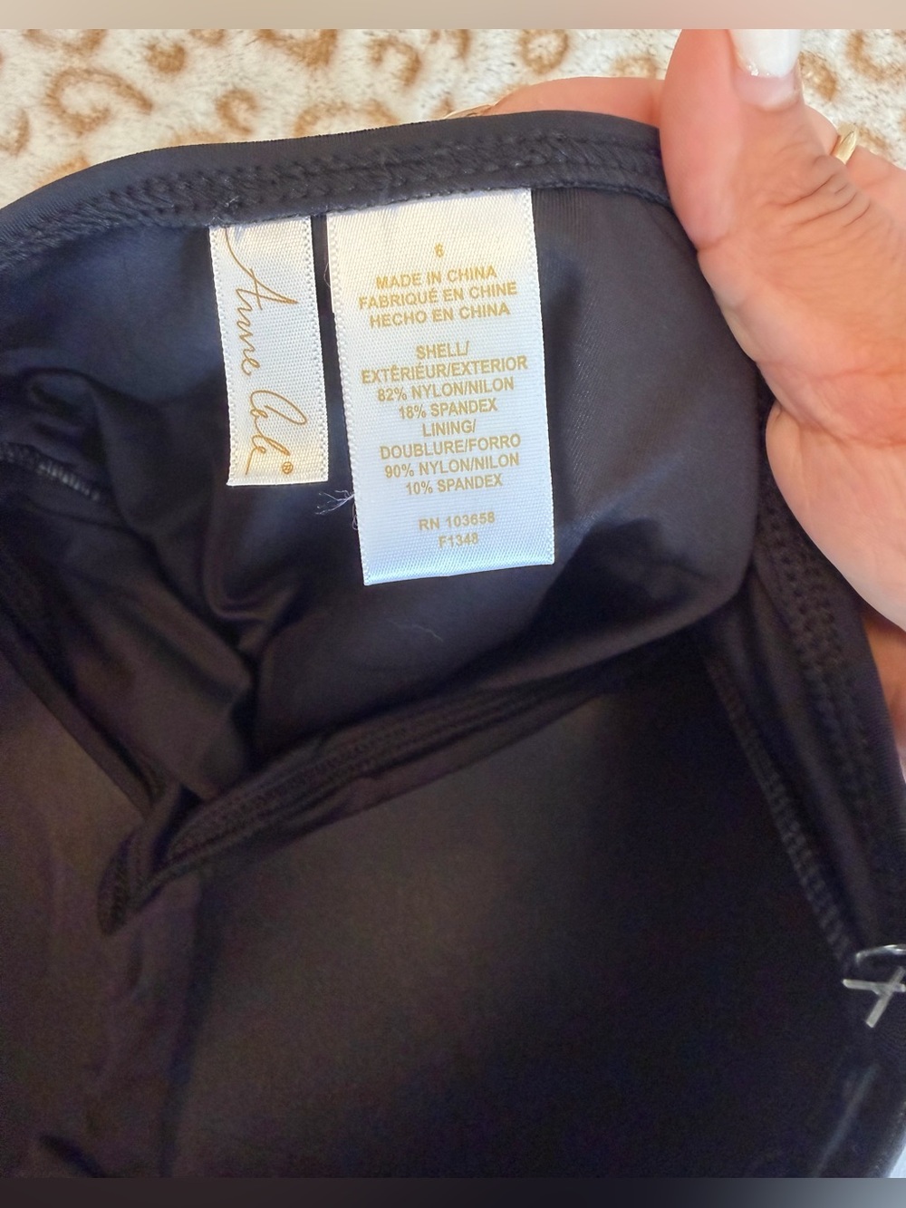 NWT Anne Cole Women’s One-Piece Swimsuit
Black Twist Front Ruched Size: 6 - Picture 5 of 6